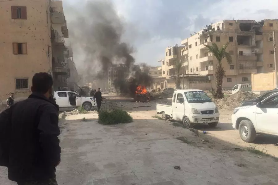 انفجار عنيف في مدينة الرقة يخلف شهداء وجرحى من المدنيين