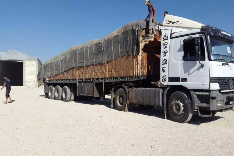 دخول قافلة مساعدات مكونة من 19 شاحنة لريف حمص الشمالي