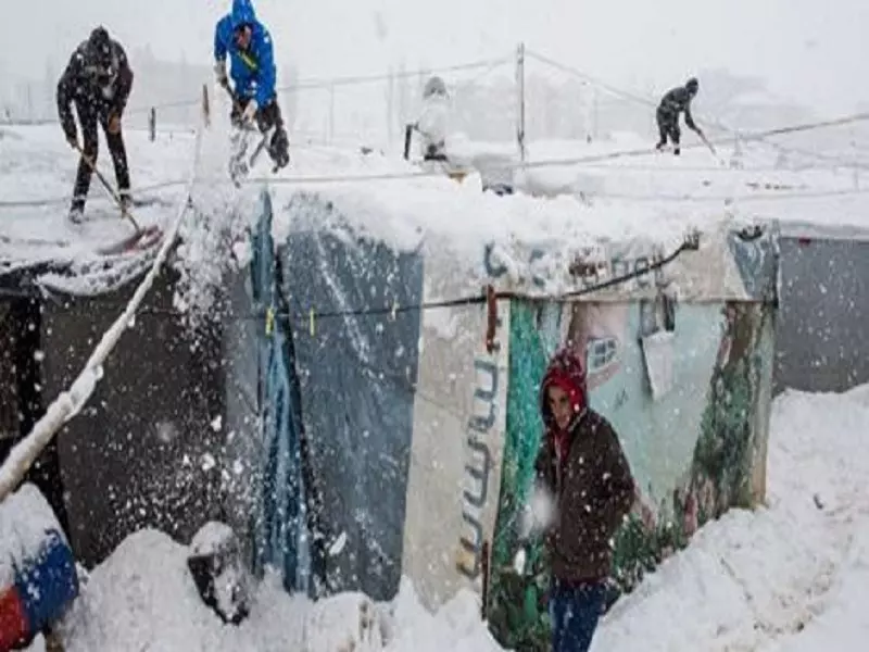 لبنان .. يؤكد اختفاء المنظمات الدولية خلال العاصفة الثلجية
