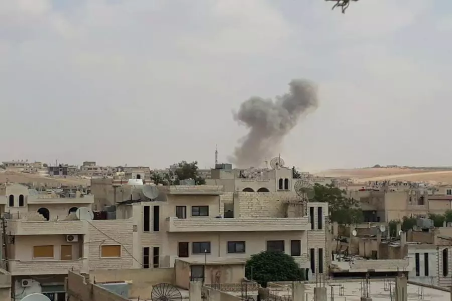 الطائرات الروسية ترتكب مجزرة في مدينة خان شيخون جنوب إدلب