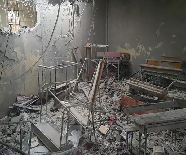 لليوم الثاني على التوالي الطيران الروسي يستهدف المدارس في ريف حلب