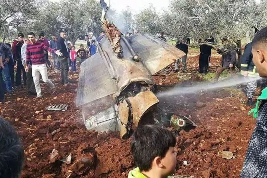 سقوط حطام صاروخ مجهول المصدر في بلدة أردنية حدودية مع سوريا
