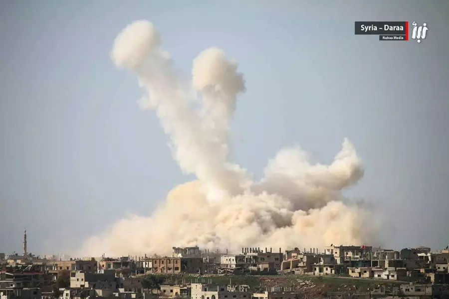 قصف جوي همجي على درعا وريفها خلال الشهر المنصرم
