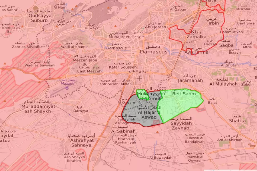 نظام الأسد يستقدم تعزيزات عسكرية إلى محيط المنطقة الجنوبية في العاصمة دمشق