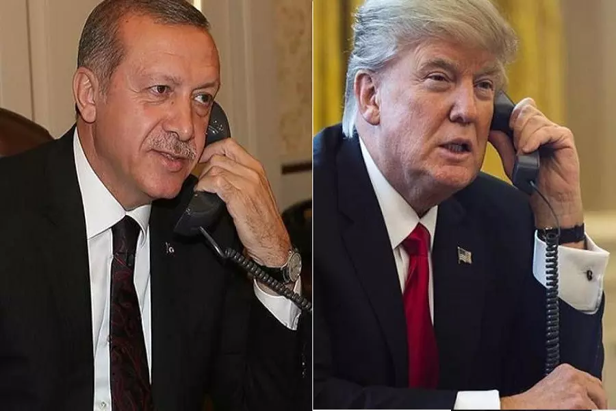 الرئاسة التركية: اتصال هاتفي بين ترامب وأردوغان تداول الشأن السوري