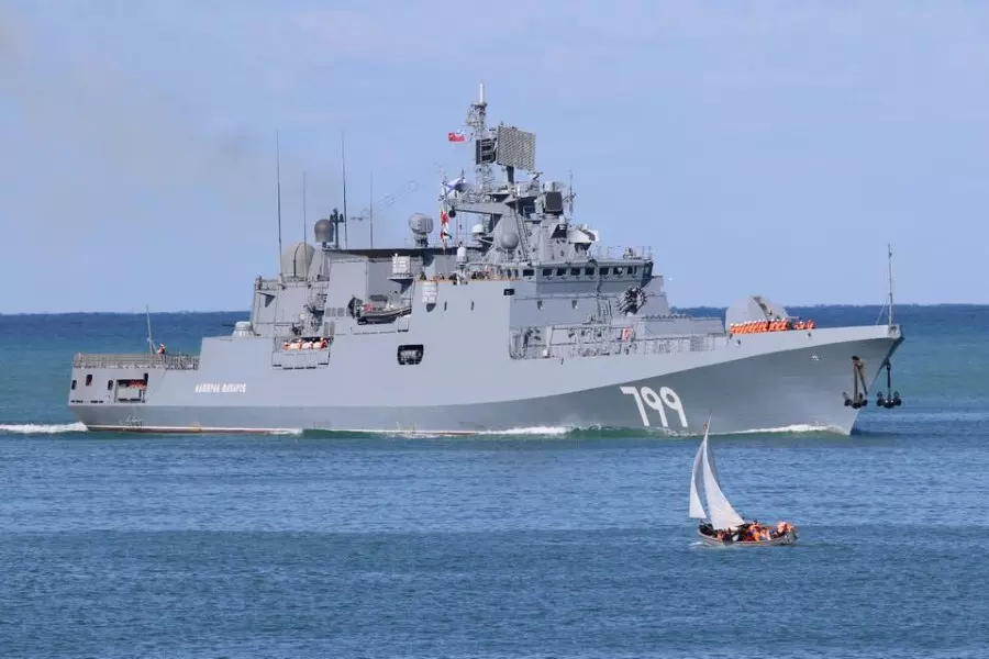فرقاطة مزودة بصواريخ كالبير تلتحق بالأسطول الروسي في البحر المتوسط