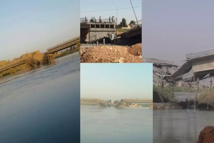 طيران التحالف يدمر الجسور ويقطع الطرق بين المدن والبلدات الرئيسية في دير الزور