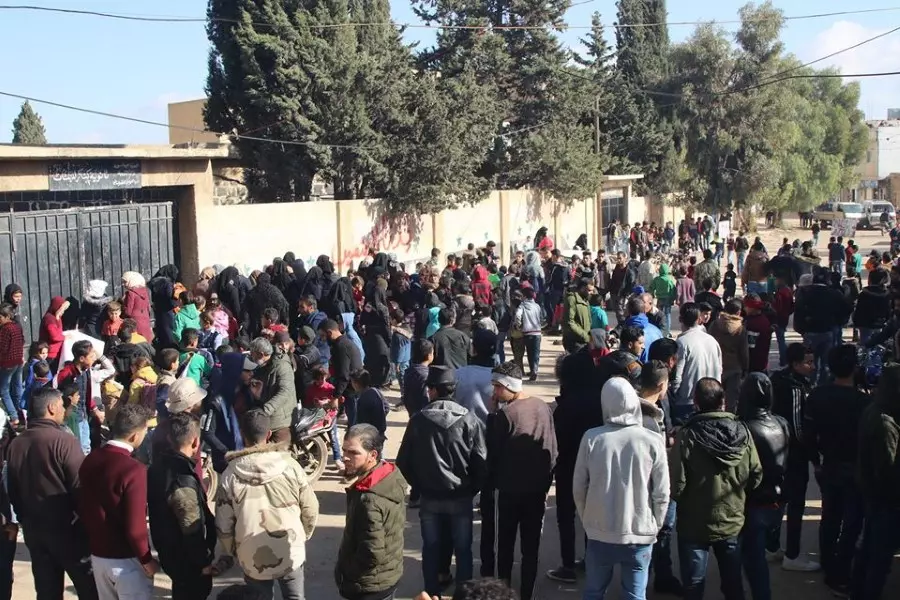 أبناء بلدة كناكر يطالبون بالإفراج عن المعتقلين وخروج الميليشيات الايرانية من سوريا