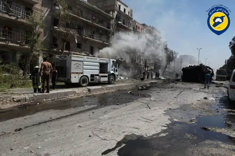 شهداء وجرحى بقصف جوي استهدف أحياء طريق الباب والصالحين بمدينة حلب