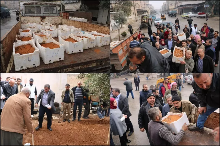برعاية "سيدة الجحيم" .. إذلال جماعي بتوزيع "بذور شتوية" في محافظة حماة