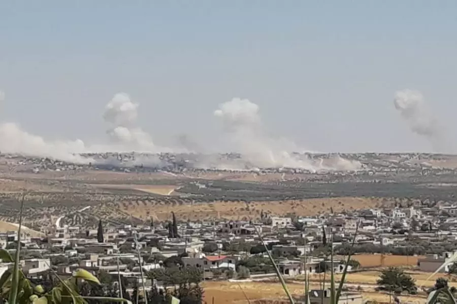 قصف عنيف لايتوقف على بلدات ريف إدلب الجنوبي