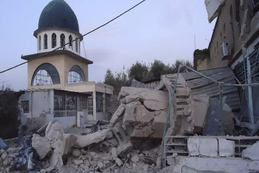 استهداف المساجد والمصلين ... سقوط شهداء وجرحى جراء غارات على بلدة الجينة غرب حلب