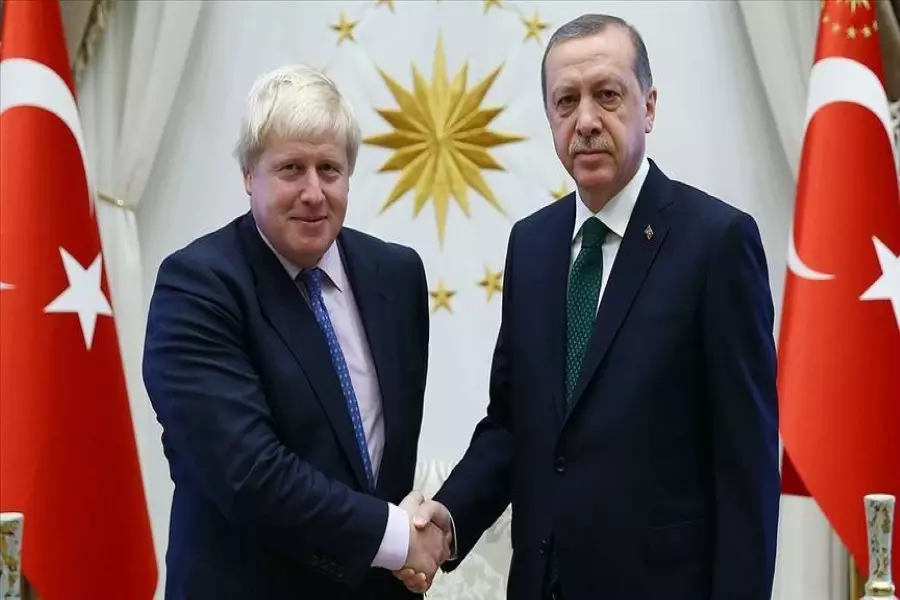 "أردوغان وجونسون" يؤكدان أهمية استمرار إيصال المساعدات الإنسانية إلى شمال غربي سوريا