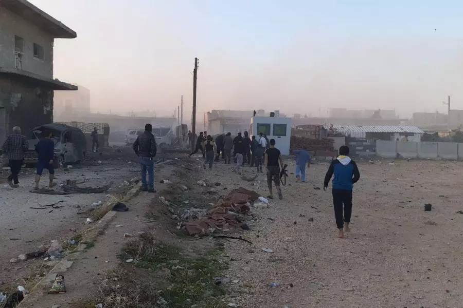 شهداء وجرحى بمفخخة في مدينة الراعي شمال حلب