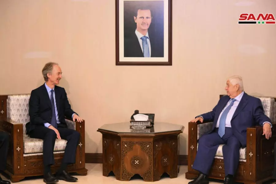 بيدرسن في دمشق يلتقي وزير خارجية النظام والأخير يكرر تصريحاته بشأن الحل "السوري - السوري"