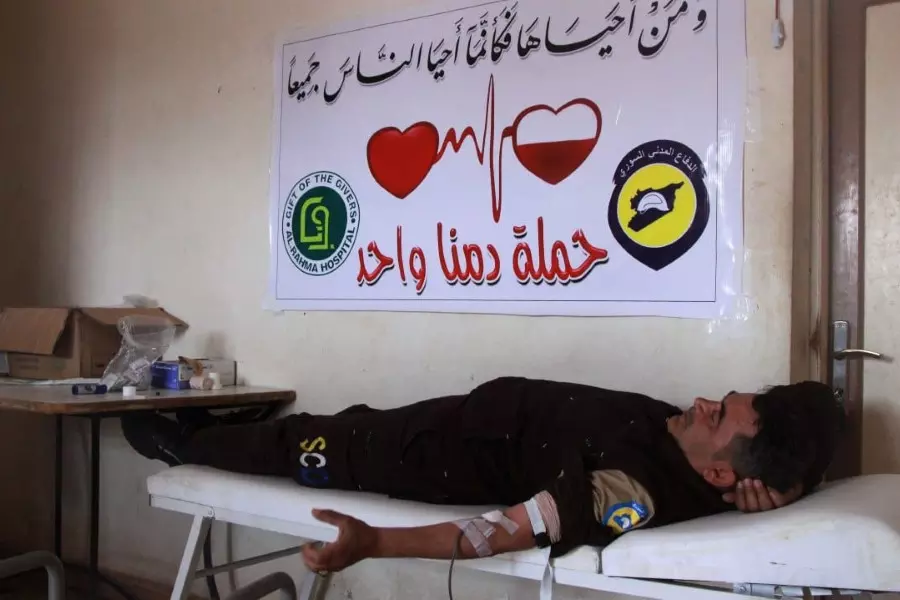 "دمنا واحد" الدفاع المدني ومشفى الرحمة بدركوش يطلقان حملة تطوعية للتبرع بالدم