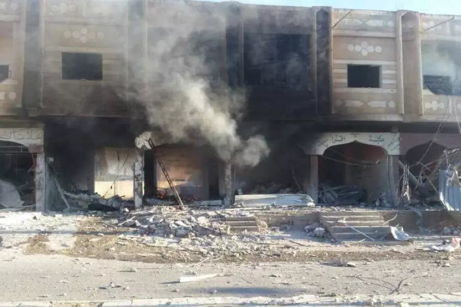 طائرات الأسد والروس ترتكب مجازر بحق 62 شخصا من المدنيين المختبئين في الملاجئ بريف درعا الشرقي