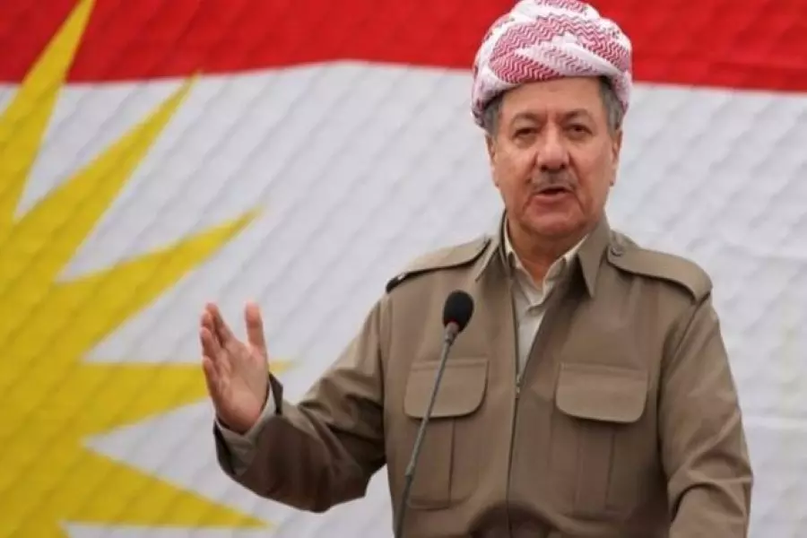 بارزاني: وضع الشعب الكردي في سوريا بات "موضع قلق" والحرب على تنظيم "الدولة" لم تنته