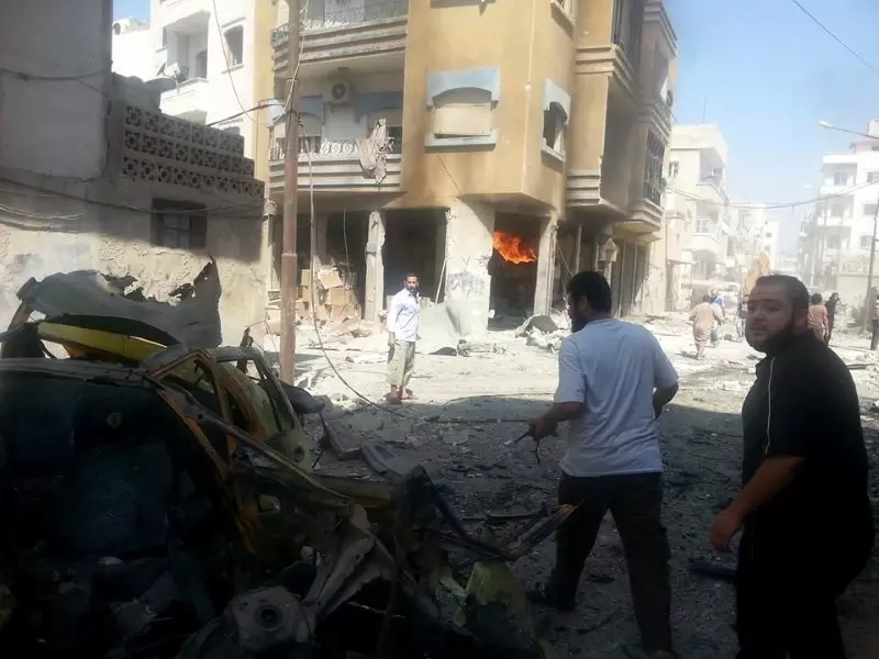 مدينة إدلب من جديد هدف الطيران الحربي.. ومجازر متواصلة بحق المدنيين