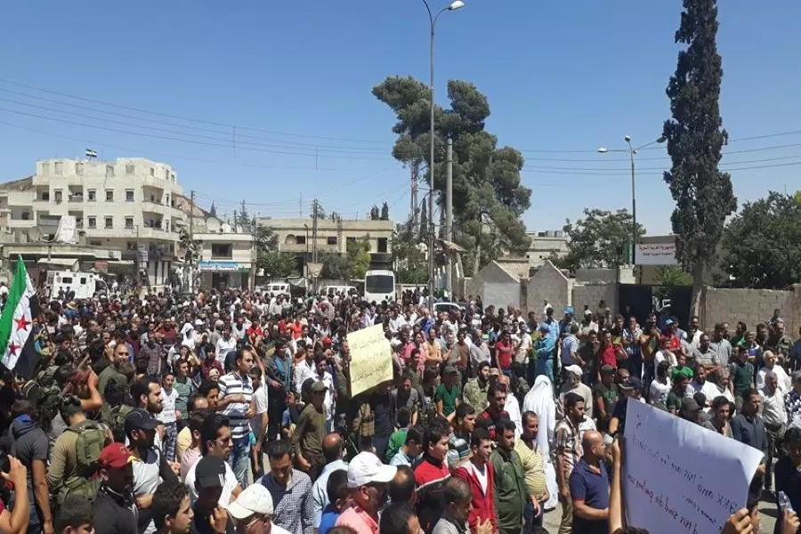 مظاهرات تجوب الريف الشمالي لحلب تطالب بتحرير القرى المحتلة من الميليشيات الانفصالية