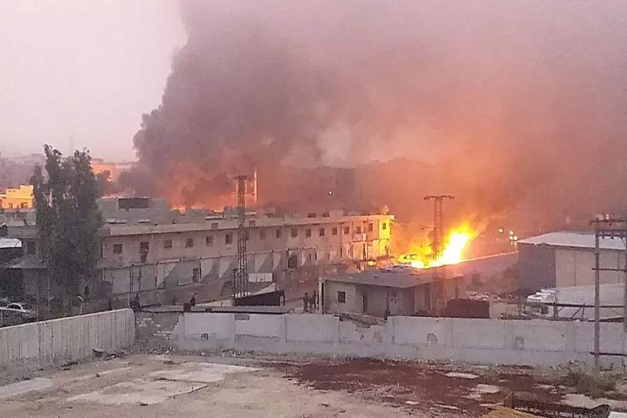 انفجار عنيف لمفخخة ضربت سوق الهال بمدينة عفرين وأوقعت شهداء وجرحى