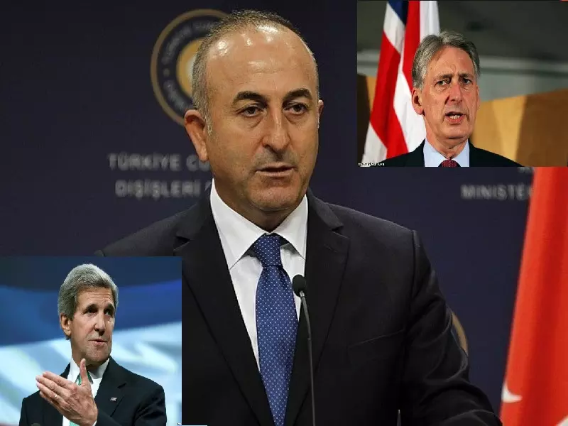 وزير الخارجية التركي يبحث القضية السورية مع نظيريه الأميركي والبريطاني