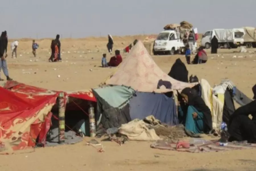القائمون على حملة "مخيمات الموت" يعلنون المناطق الواقعة بين الرقة ودير الزور "منكوبة بالكامل"