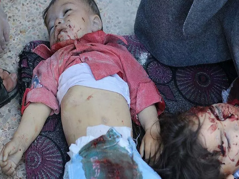 شهداء و جرحى من المدنيين نتيجة قصف طائرات الاسد على مدينة منبج
