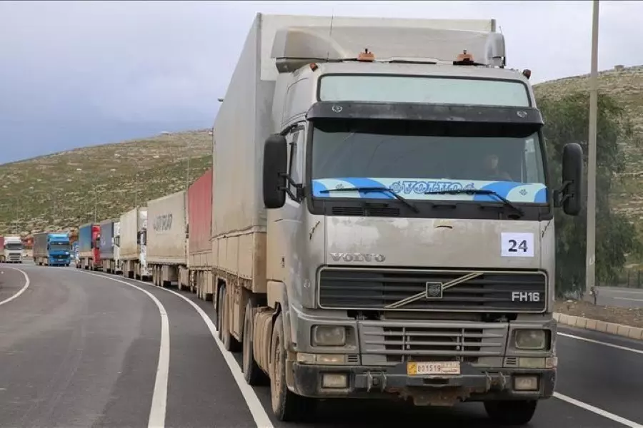 الأمم المتحدة : 920 شاحنة مساعدات إنسانية دخلت سوريا عبر "باب الهوى" خلال آذار