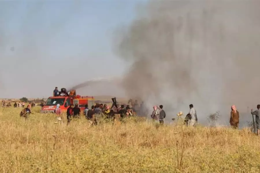 وفاة ستة مدنيين بحرائق الأراضي الزراعية بريف الحسكة