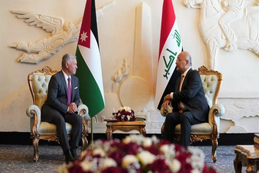"العاهل الأردني والرئيس العراقي" يبحثان  سبل حل الأزمات في سوريا وليبيا واليمن