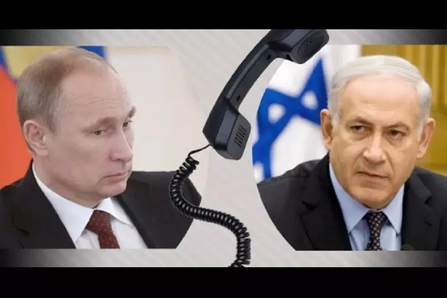 نتنياهو يبلغ بوتين تصدي اسرائيل للتمركز الايراني