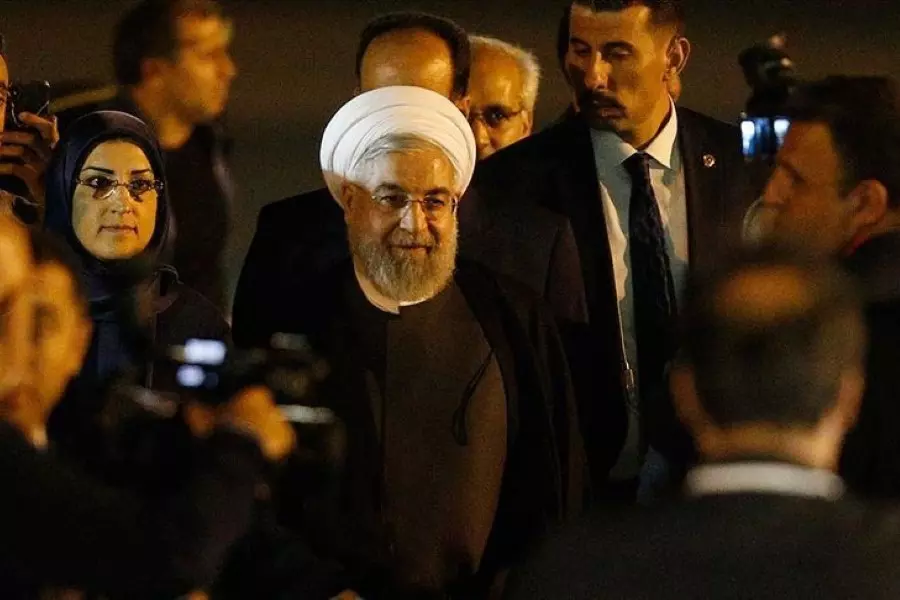 روحاني يصل أنقرة للمشاركة في القمة الثلاثية مع أردوغان وبوتين
