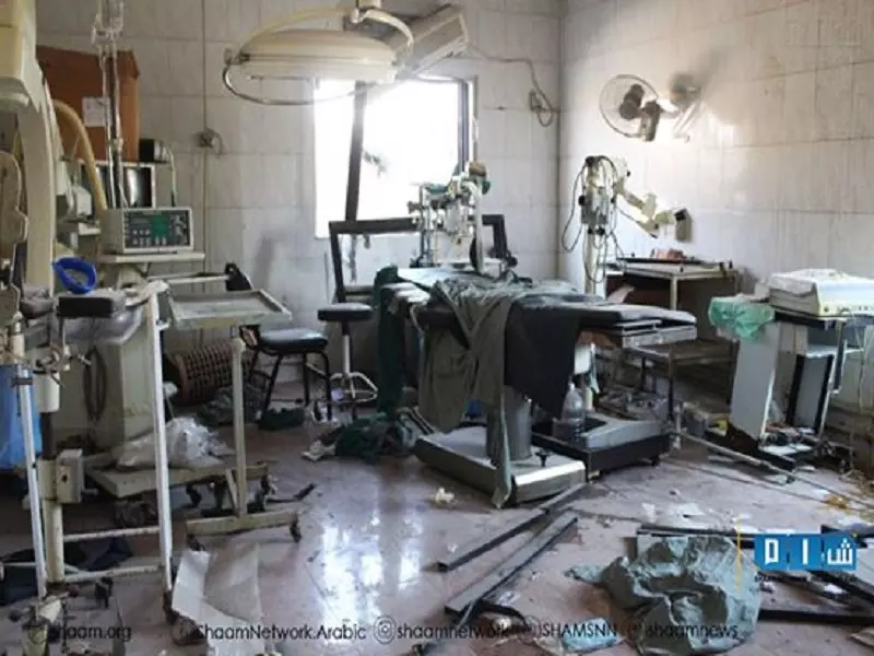 مشفى سراقب يعلن تدمير طائرات الاسد لمعداته ... و يناشد لتأمين الاحتياجات الضرورية