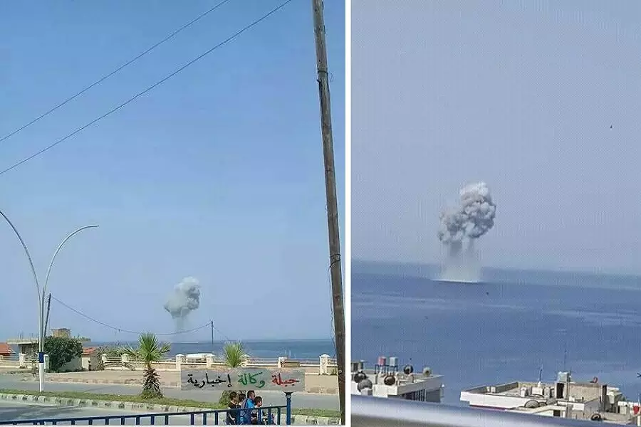 سقوط طائرة حربية روسية قبالة سواحل جبلة السورية بريف اللاذقية والسبب مجهول