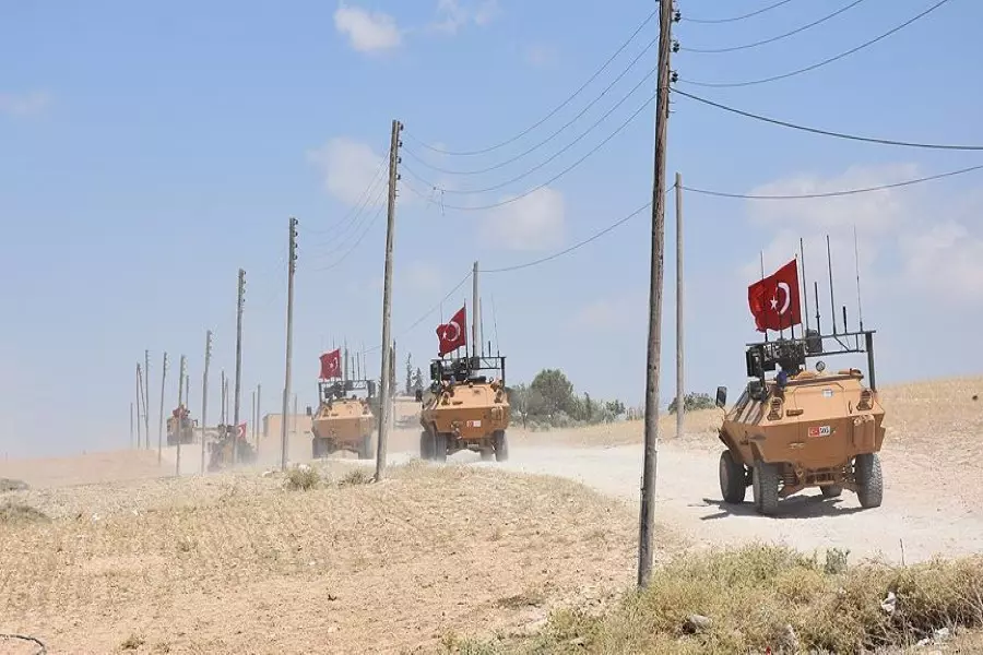 القوات التركية تسير الدورية الـ 45 في منطقة منبج
