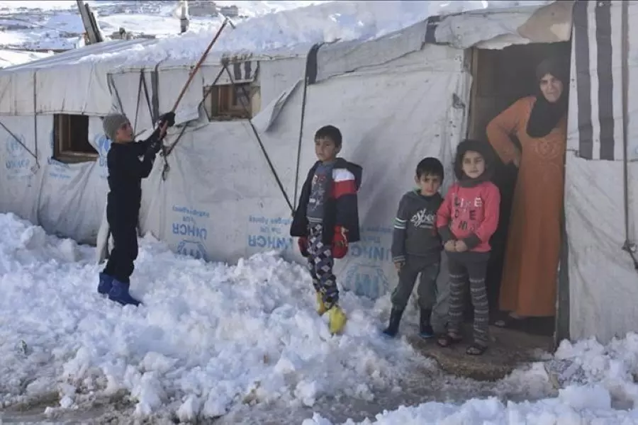 الائتلاف: البرد يفتك باللاجئين السوريين وسط تقصير دولي فاضح