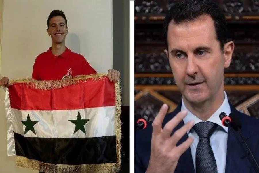 ابن بشار الأسد يصف معارضو والده بالعميان