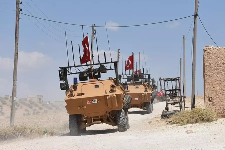 قوات تركية تسير الدورية الحادية عشر في منبج بالتنسيق مع واشنطن