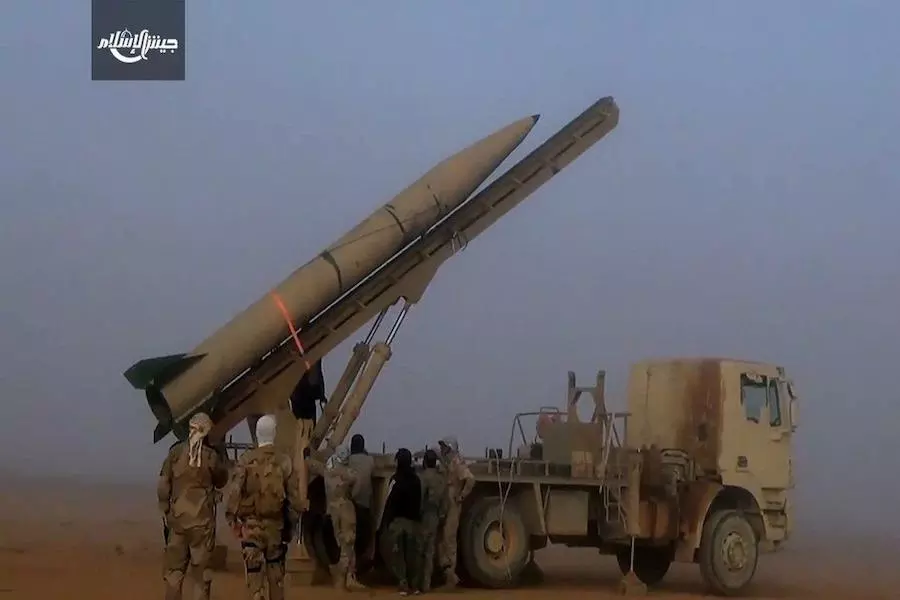 جيش الاسلام يعلن عن اطلاق حملة بالصواريخ البالستية #اسلام5 على مناطق النظام