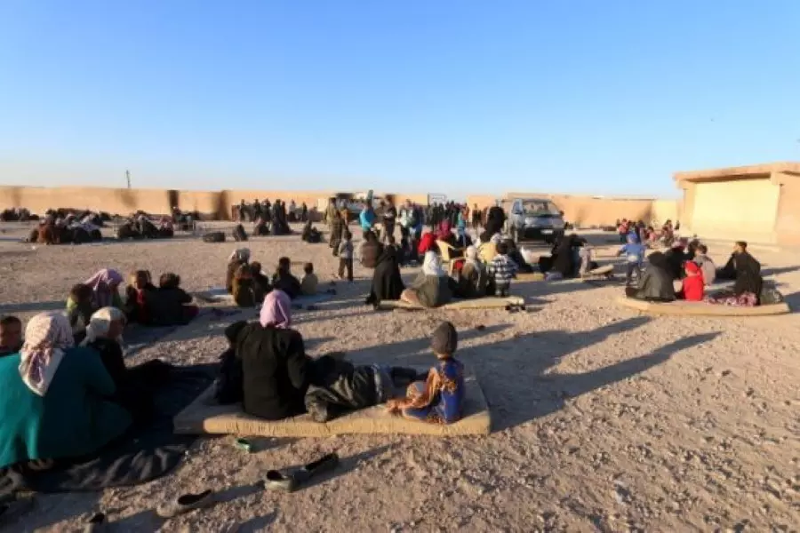 خيم سورية من رقع على حدود تطوان