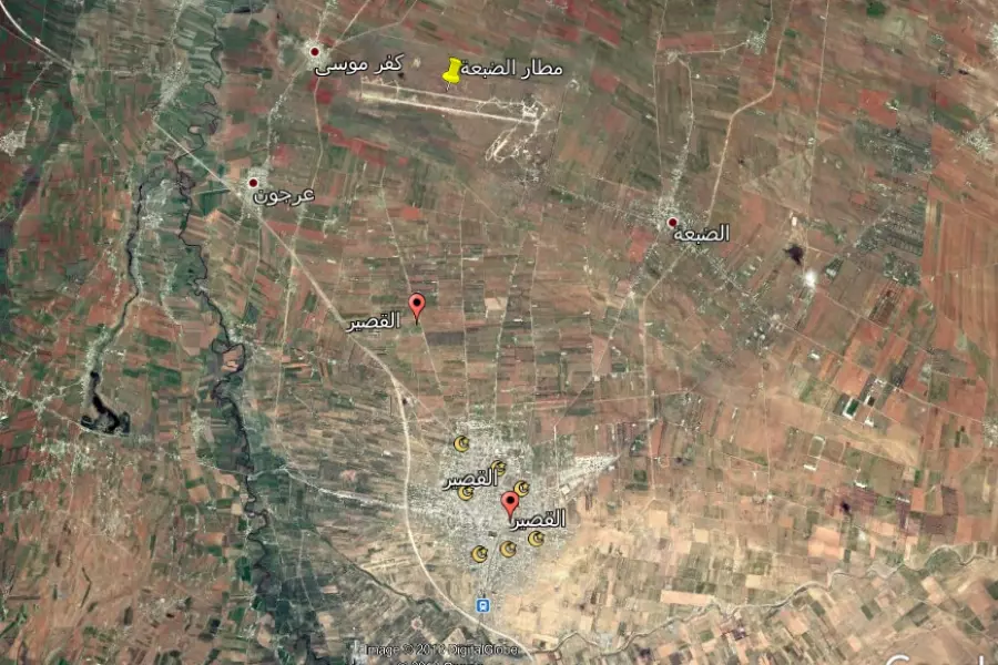 مواقع الميليشيات الشيعية في مطار الضبعة بريف حمص تتعرض للقصف وترجيحات بأن مصدره "إسرائيلي"