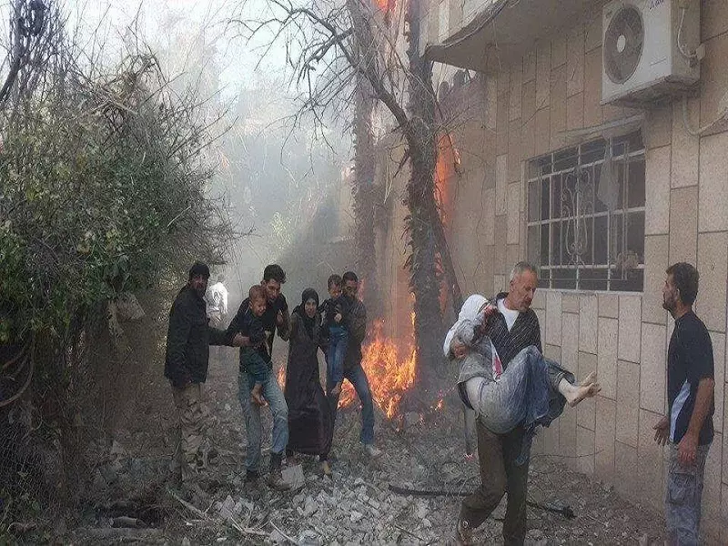 طائرات الأسد تنتقم من المدنيين بقرية التلول الحمر
