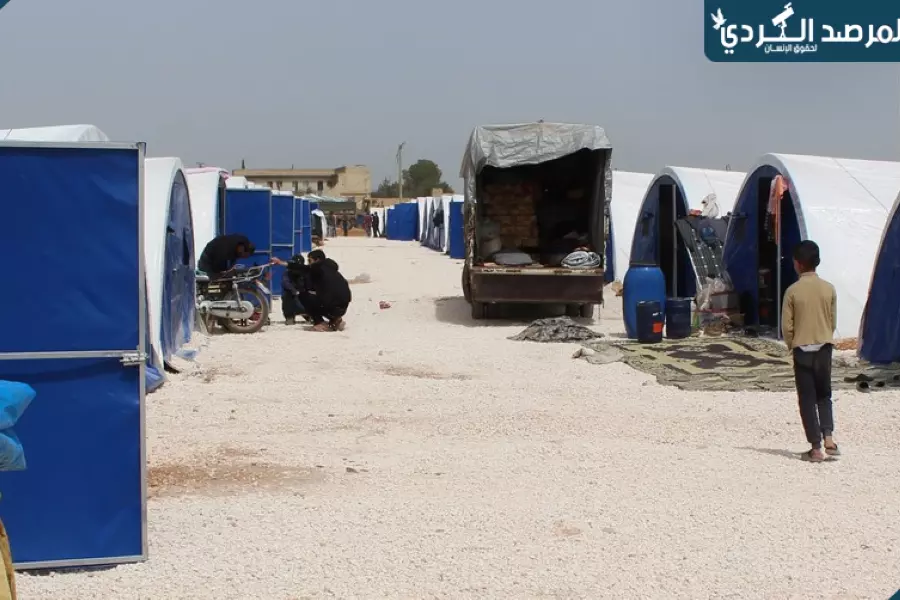 انتشار الأوبئة والأمراض يهدد حياة الألاف في مخيمات أهالي عفرين في الشهباء و"بي واي دي" يمنع خروجهم للعلاج
