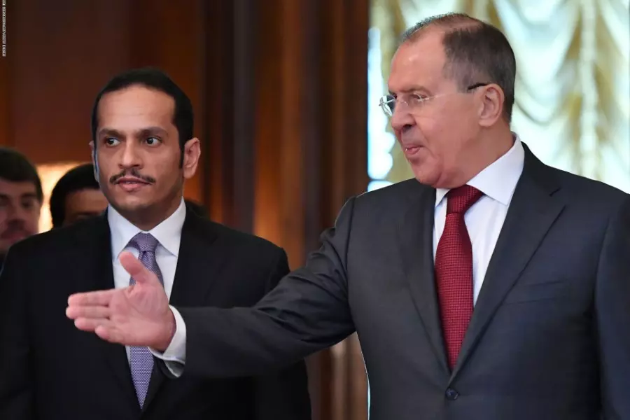 وزير خارجية قطر يؤكد من موسكو على الحل السياسي لتحقيق طموحات الشعب السوري