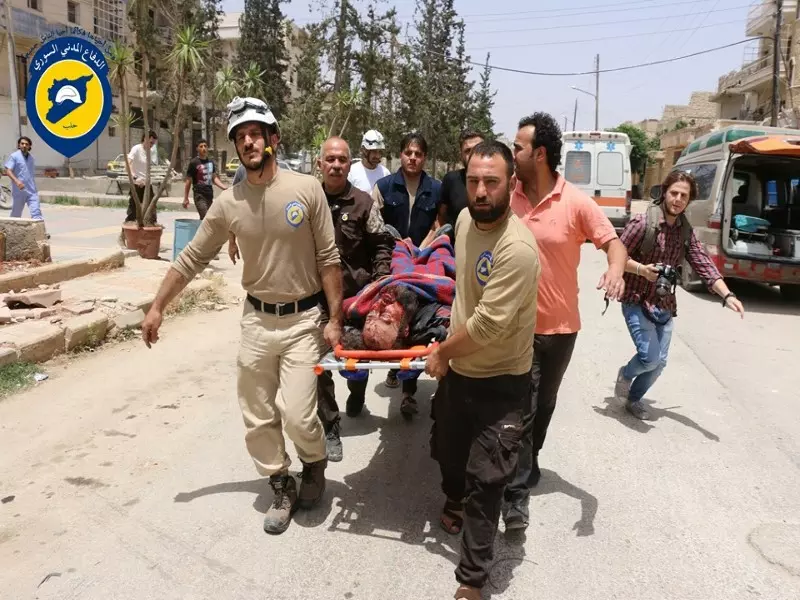 شهداء وجرحى بقصف جوي طال حي القاطرجي بمدينة حلب