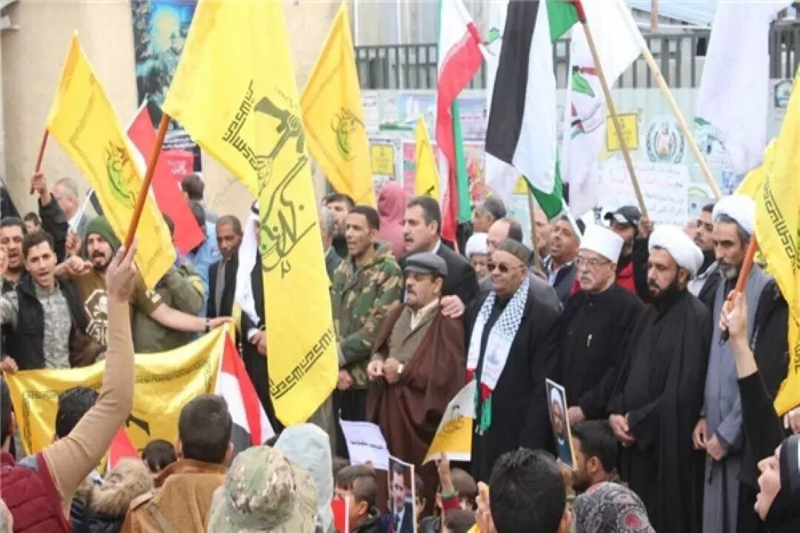 دعما لحركة النجباء الارهابية... "دمشق" تتحول الى ساحة لمتظاهري الشيعة