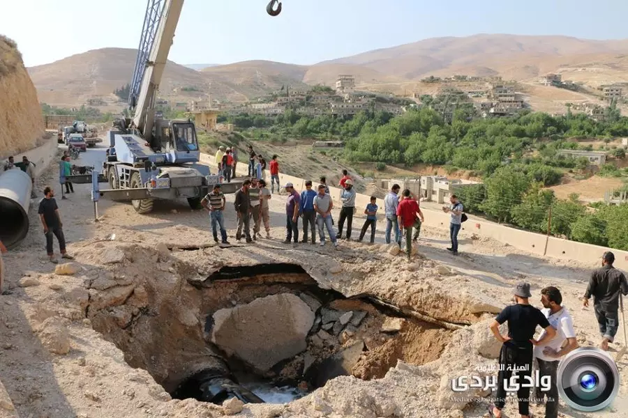 بعد إصلاح خط المياه المتضرر ... قوات الأسد تفتح الطرقات المؤدية إلى وادي بردى