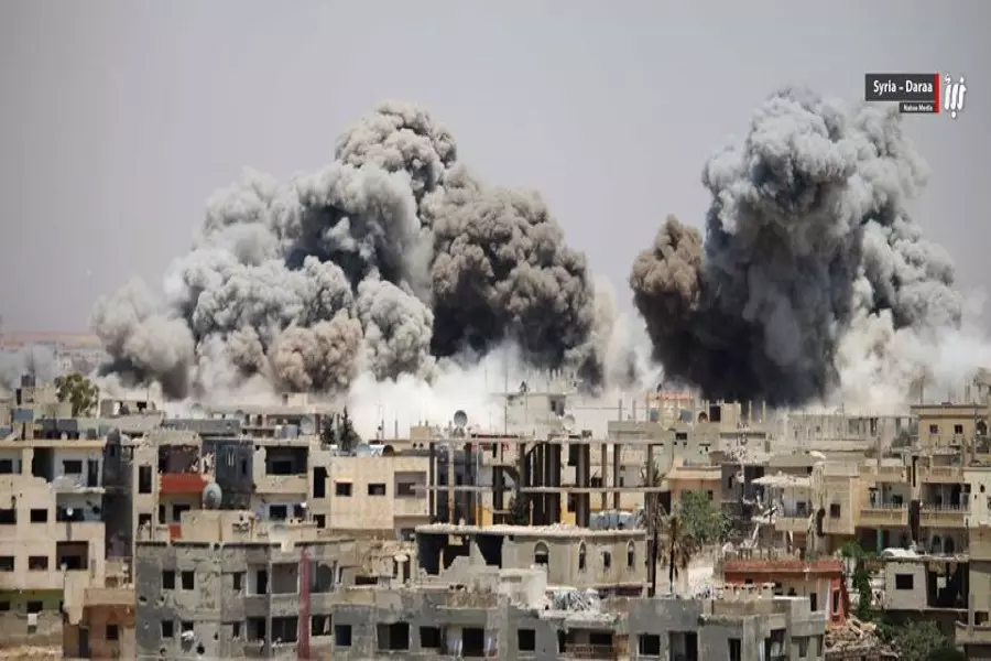 الأسد يستخدم النابالم ... مناشدات للفصائل بإرسال المؤازرات لمدينة درعا ومحيطها