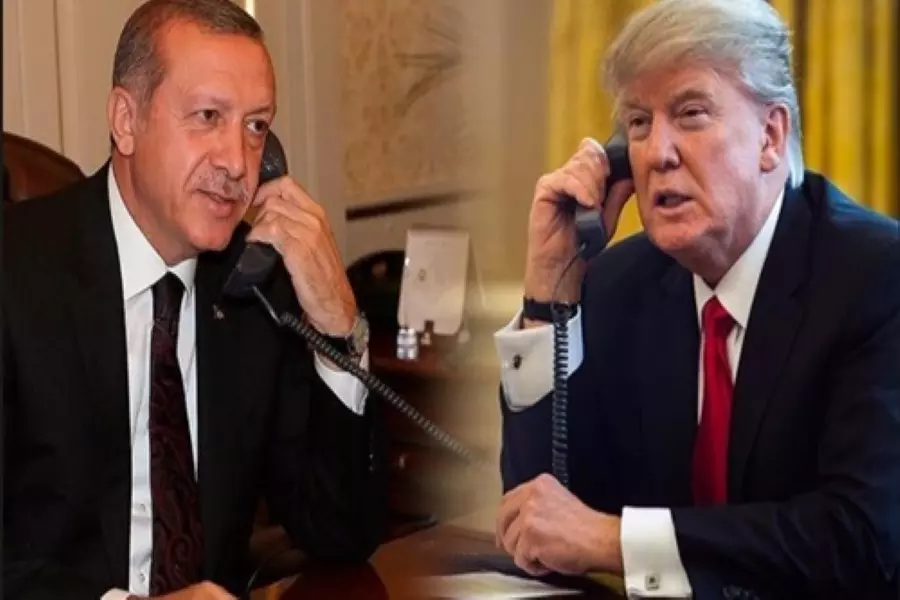 أردوغان وترامب يبحثان آخر التطورات في سوريا